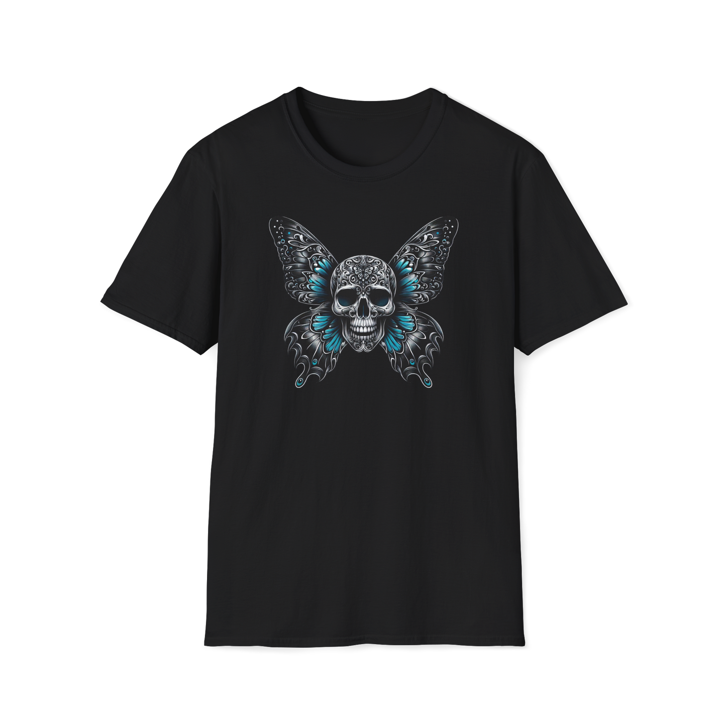 Prémiové Bavlněné Unisex Triko "Butterfly Skull"