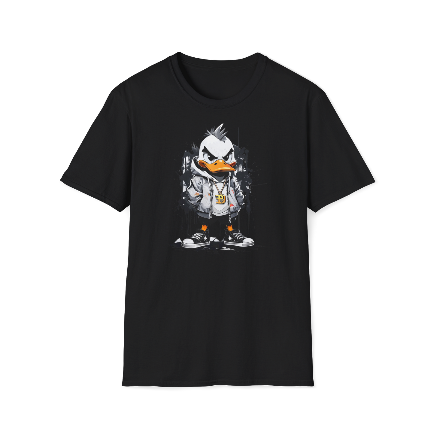 Prémiové Bavlněné Unisex Triko "Edgy Duck"