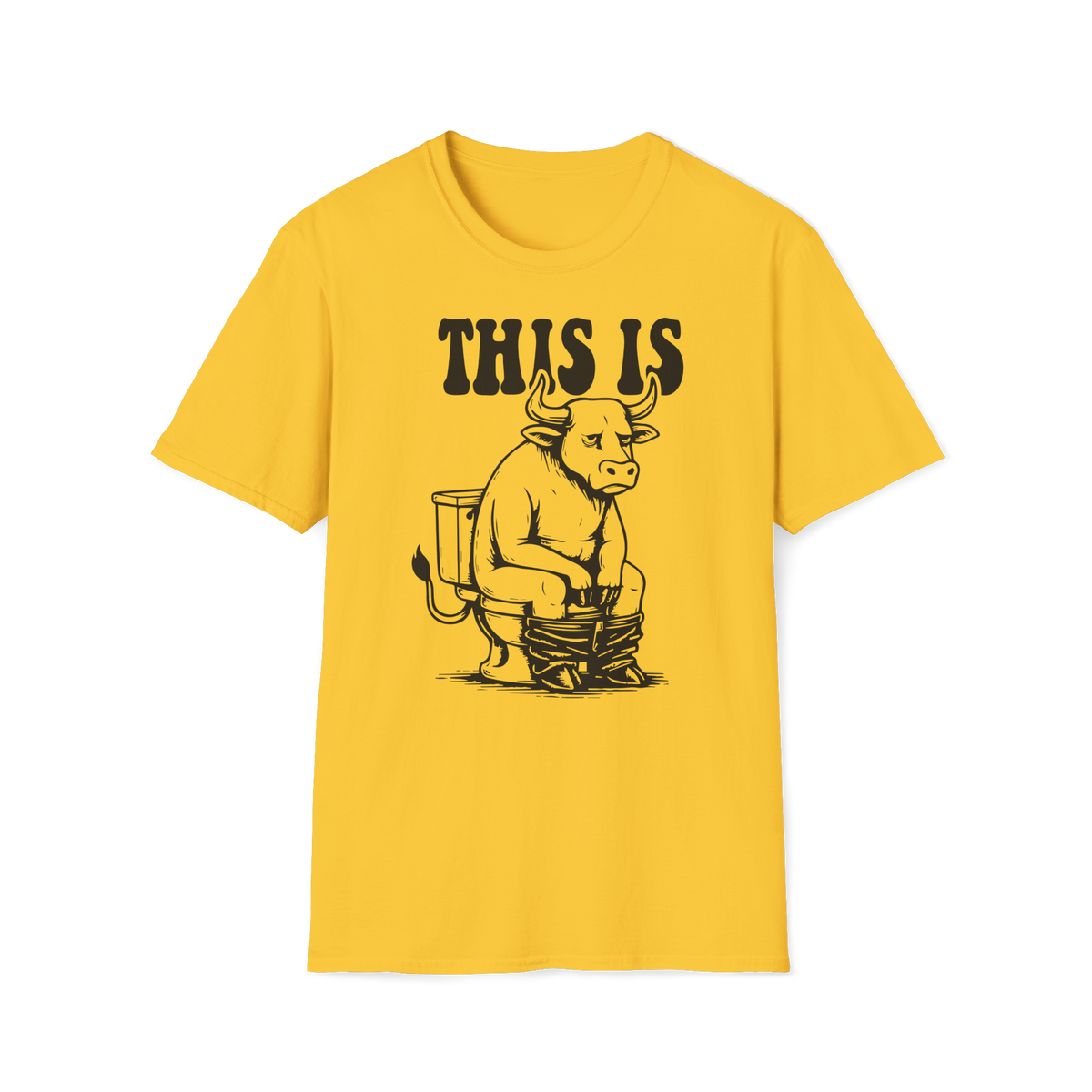 Prémiové Bavlněné Unisex Triko "This is Cow"