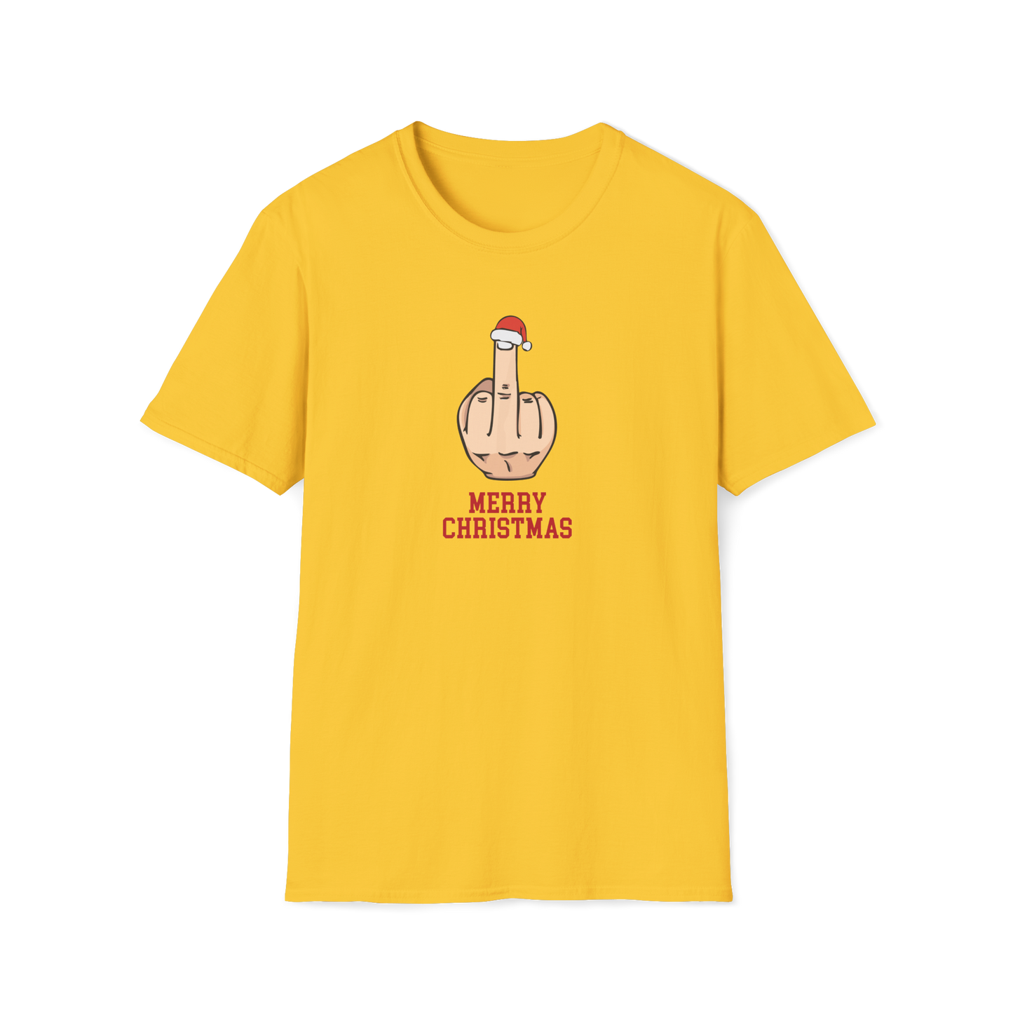 Prémiové Bavlněné Unisex Triko "Rude Merry Christmas"