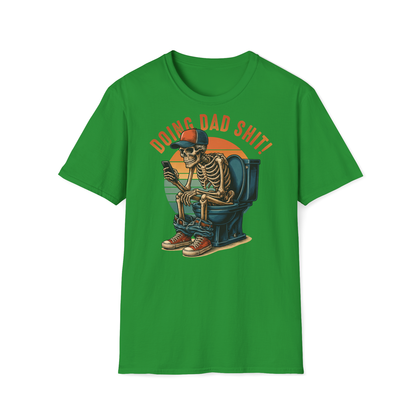 Prémiové Bavlněné Unisex Triko "Skeleton Dad"