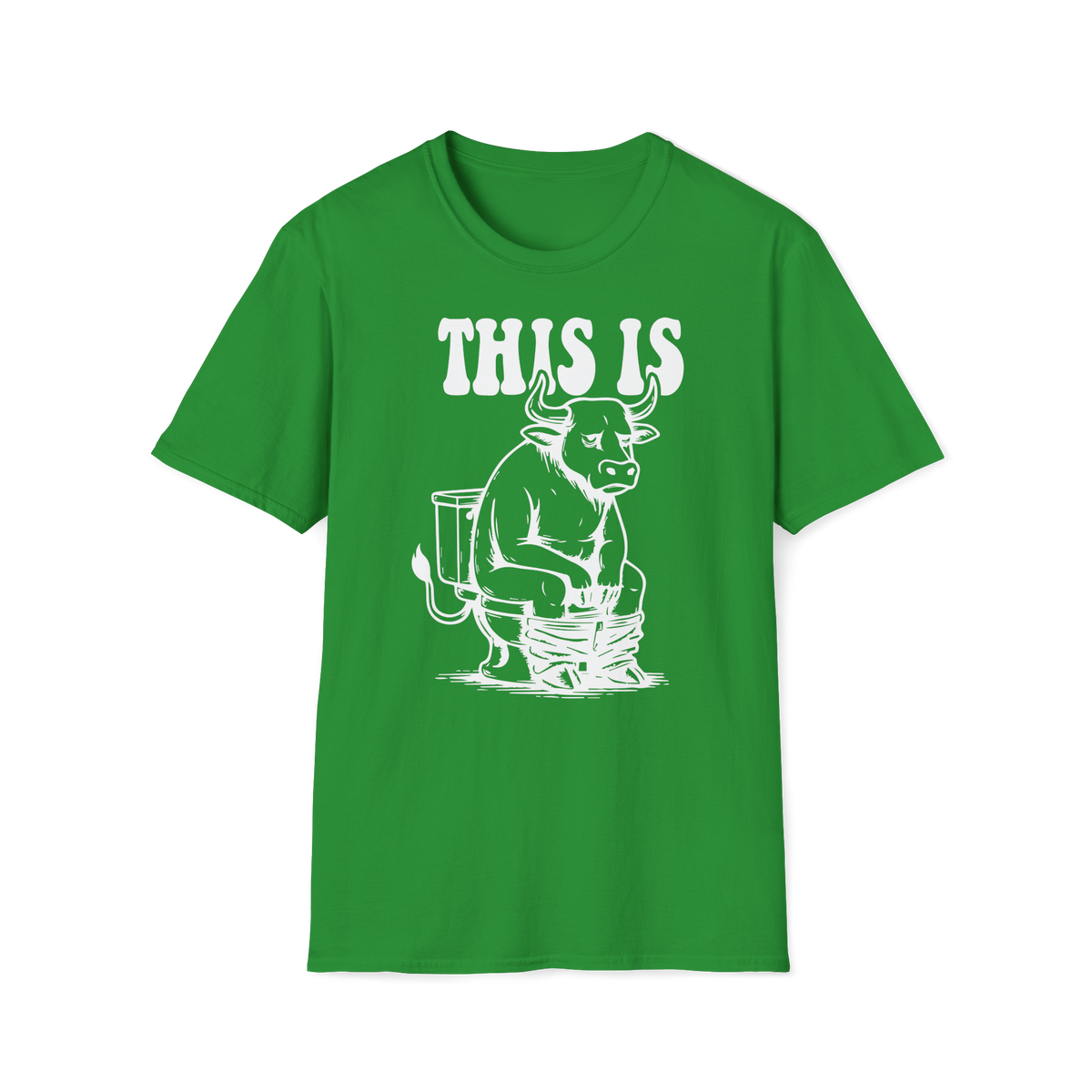 Prémiové Bavlněné Unisex Triko "This is Cow"
