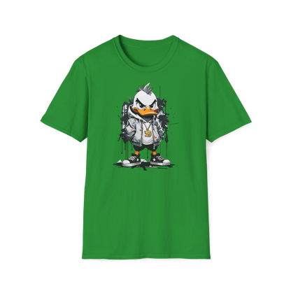 Prémiové Bavlněné Unisex Triko "Edgy Duck"