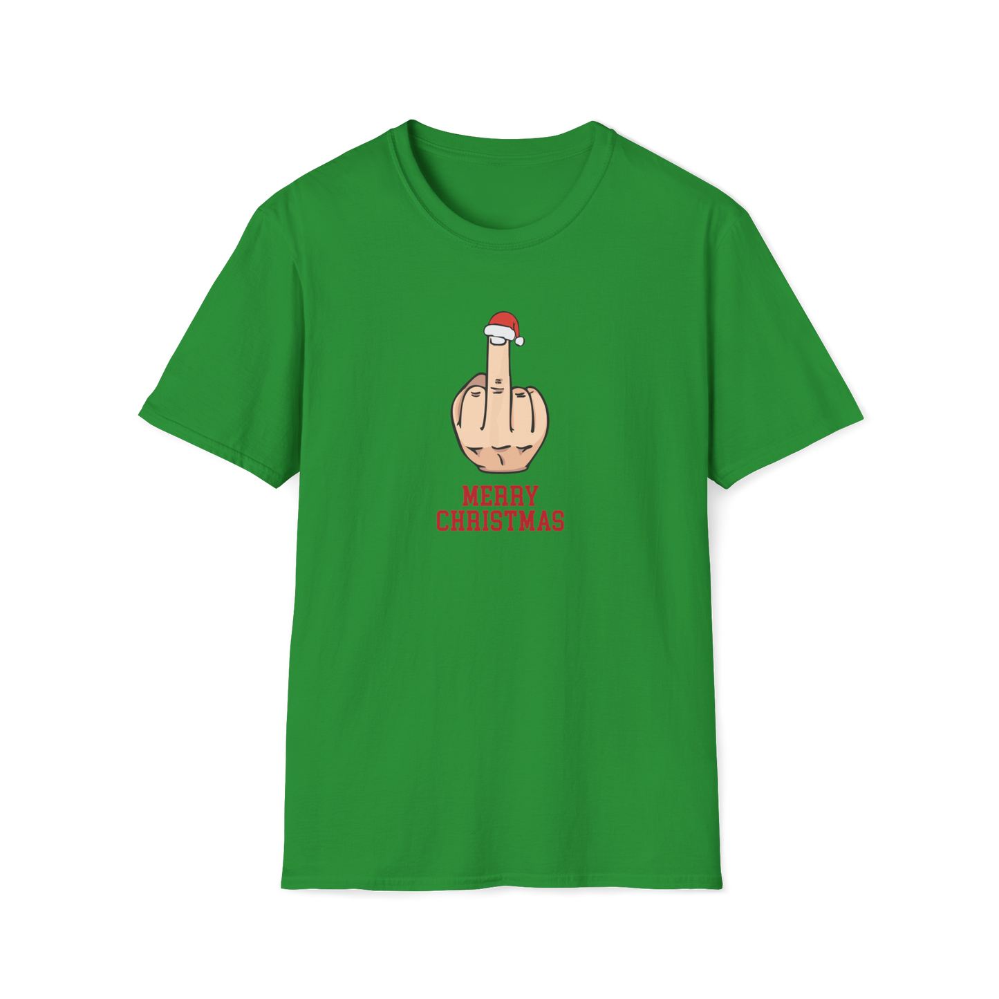 Prémiové Bavlněné Unisex Triko "Rude Merry Christmas"