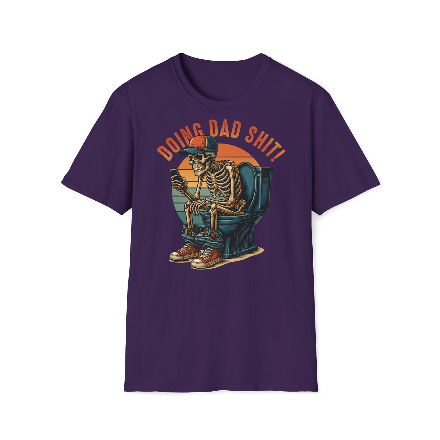 Prémiové Bavlněné Unisex Triko "Skeleton Dad"