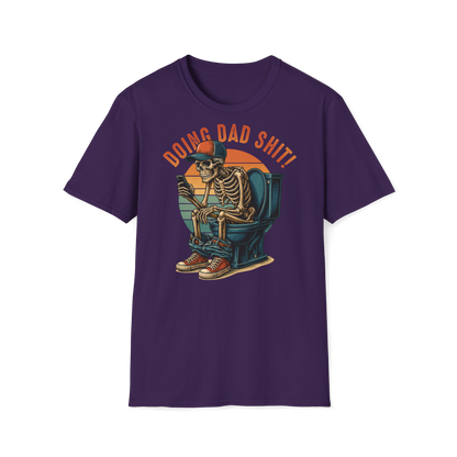 Prémiové Bavlněné Unisex Triko "Skeleton Dad"