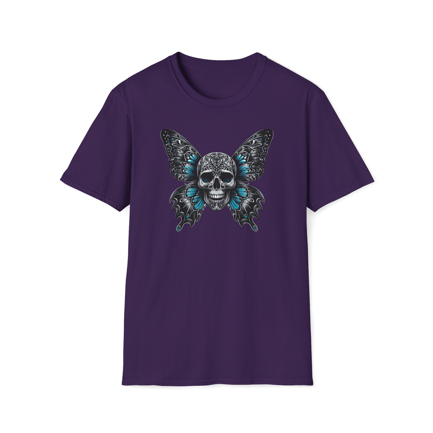 Prémiové Bavlněné Unisex Triko "Butterfly Skull"