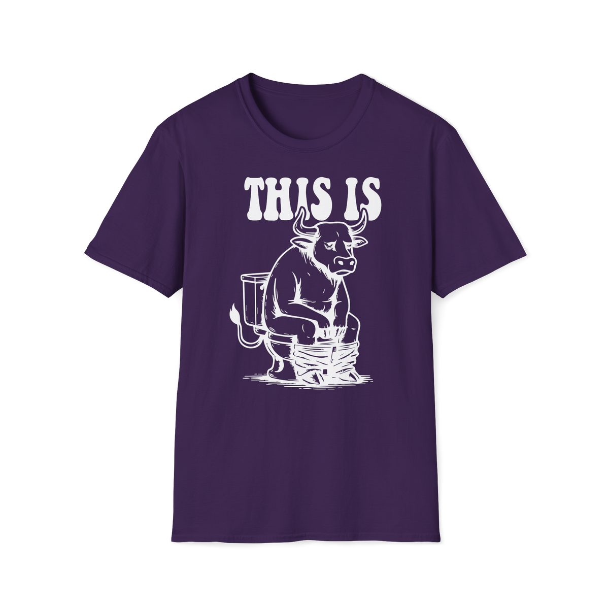 Prémiové Bavlněné Unisex Triko "This is Cow"