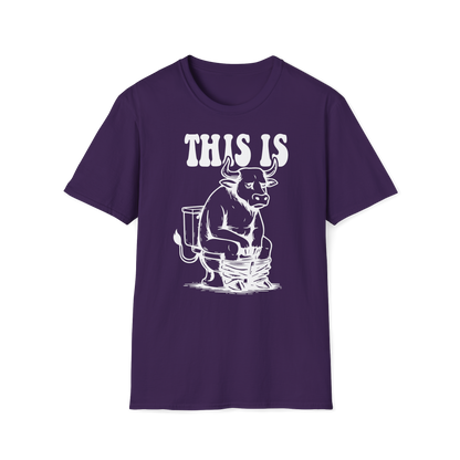 Prémiové Bavlněné Unisex Triko "This is Cow"