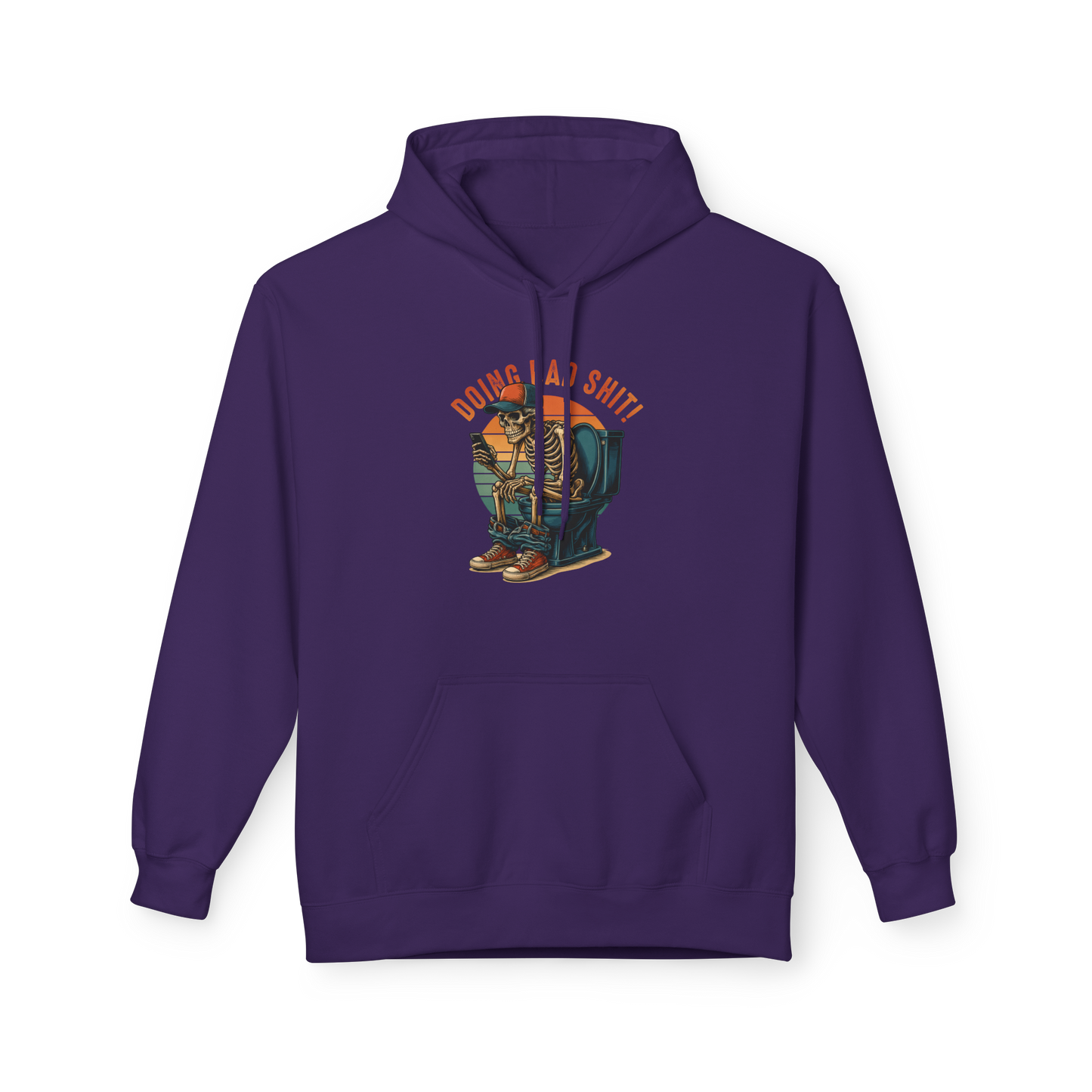 Bavlněná Unisex Mikina "Skeleton Dad Graphic"