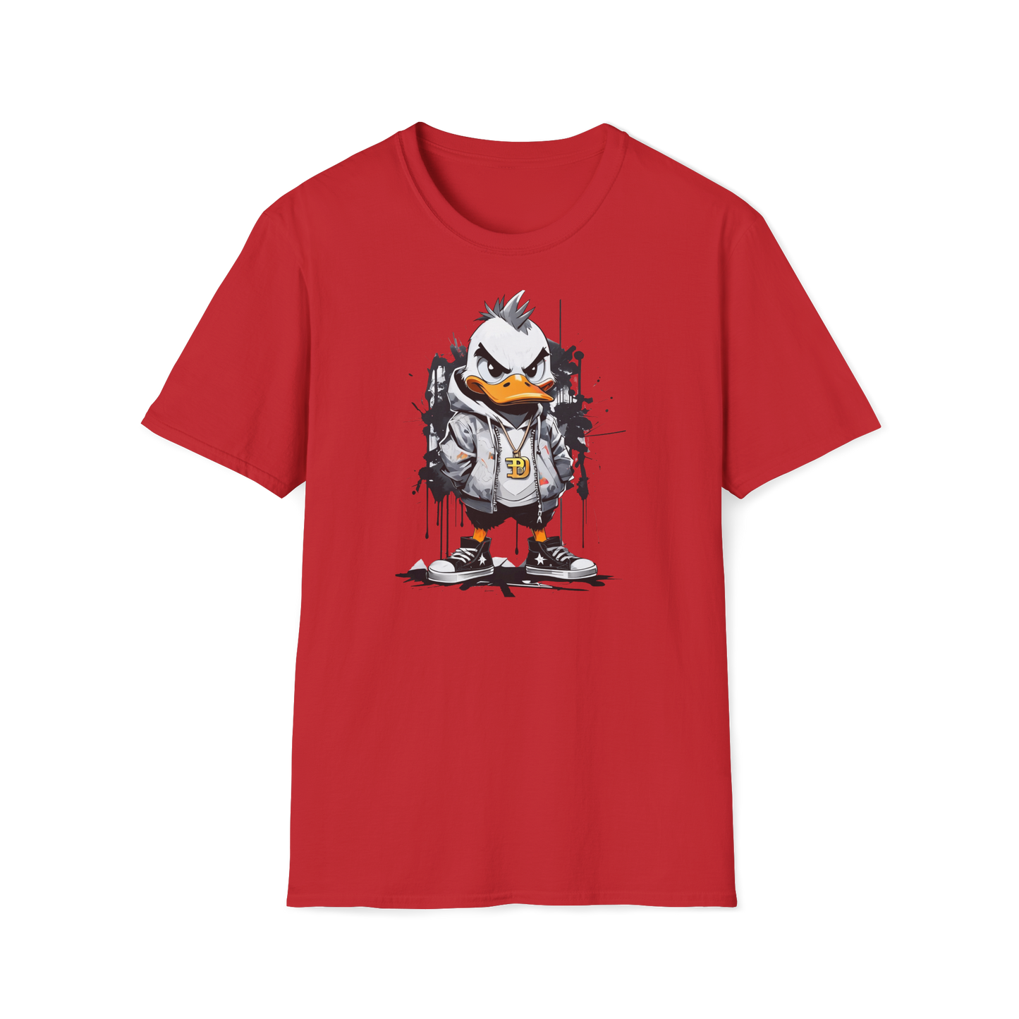 Prémiové Bavlněné Unisex Triko "Edgy Duck"