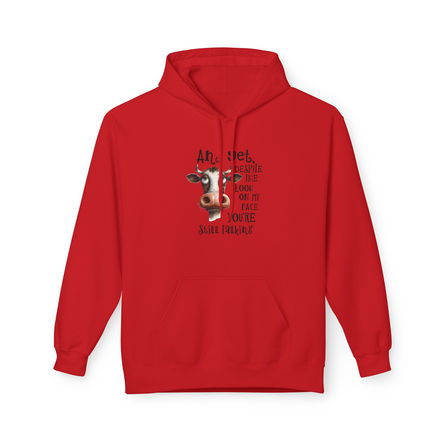 Bavlněná Unisex Mikina "Sarcasm Cow"