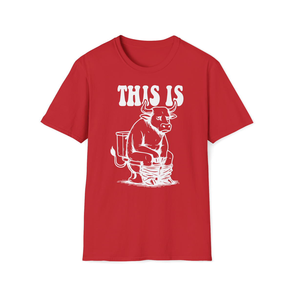 Prémiové Bavlněné Unisex Triko "This is Cow"