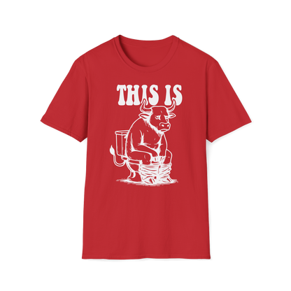 Prémiové Bavlněné Unisex Triko "This is Cow"