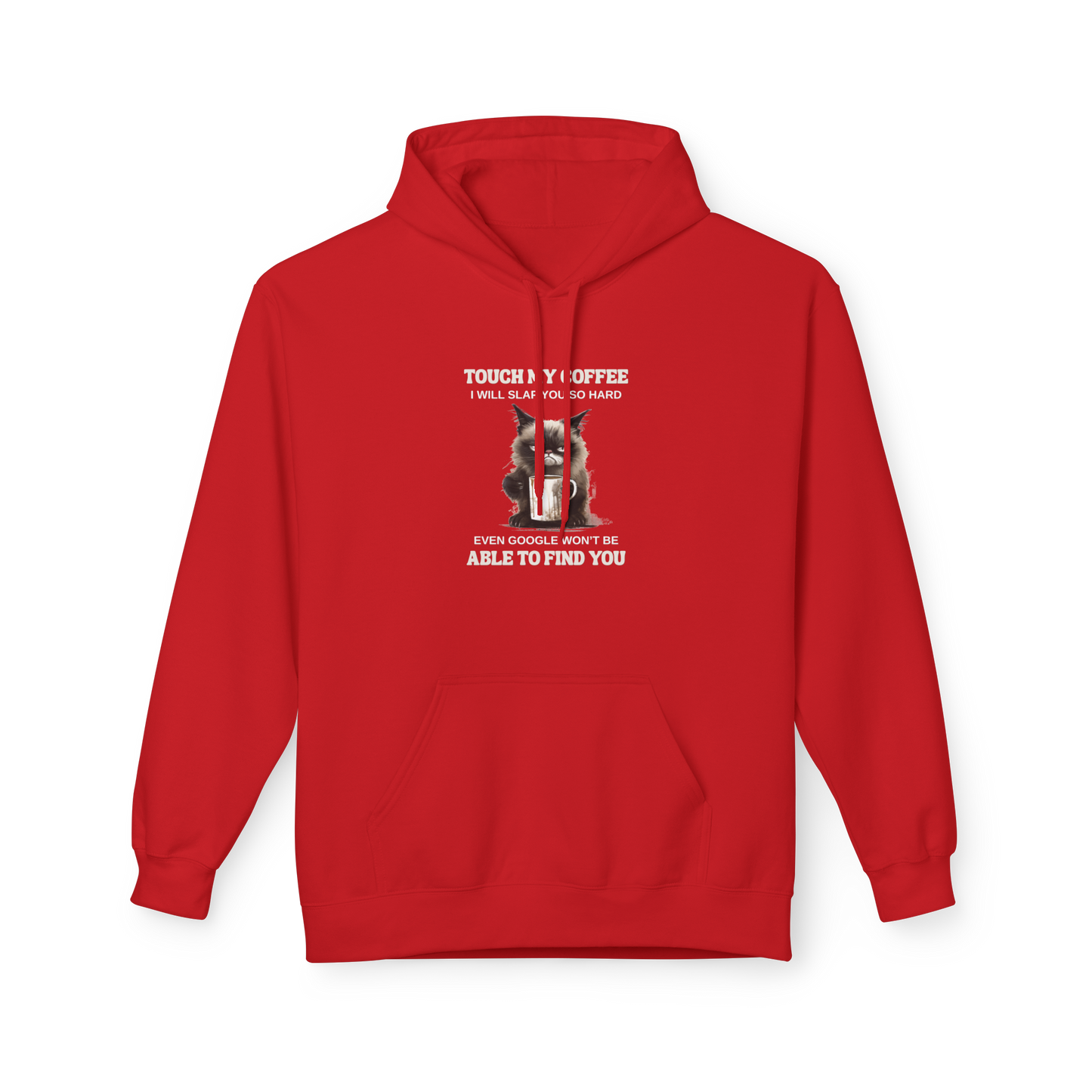Bavlněná Unisex Mikina "Coffee Rescue Cat"