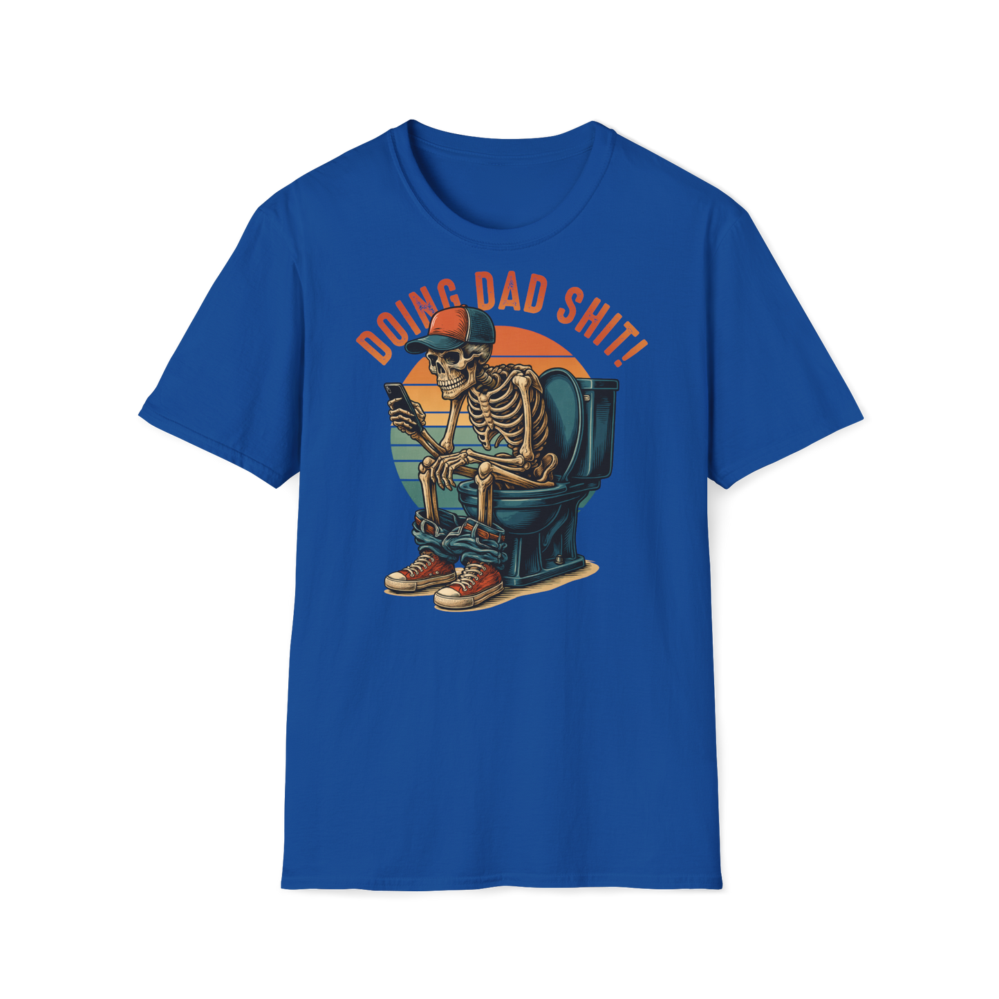 Prémiové Bavlněné Unisex Triko "Skeleton Dad"