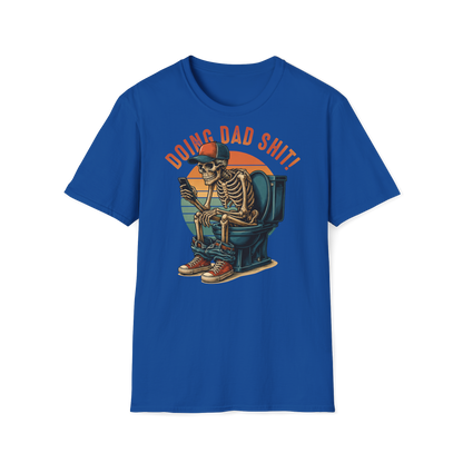 Prémiové Bavlněné Unisex Triko "Skeleton Dad"