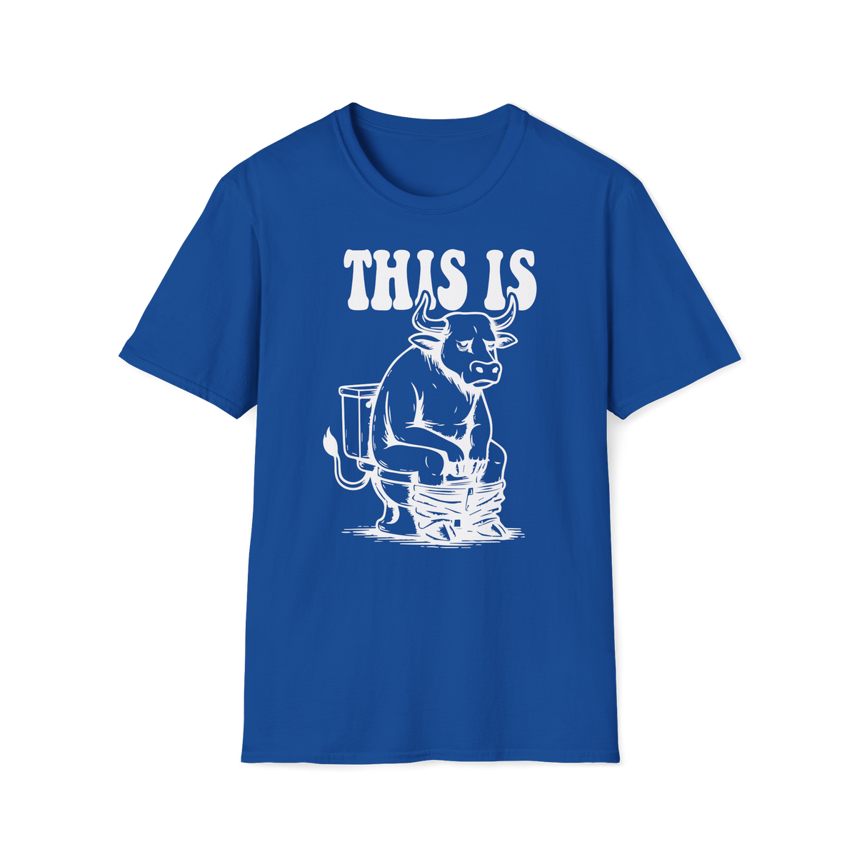 Prémiové Bavlněné Unisex Triko "This is Cow"