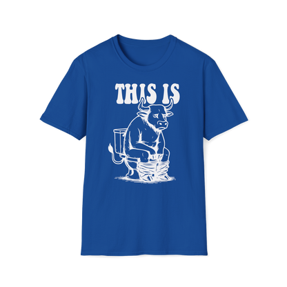 Prémiové Bavlněné Unisex Triko "This is Cow"