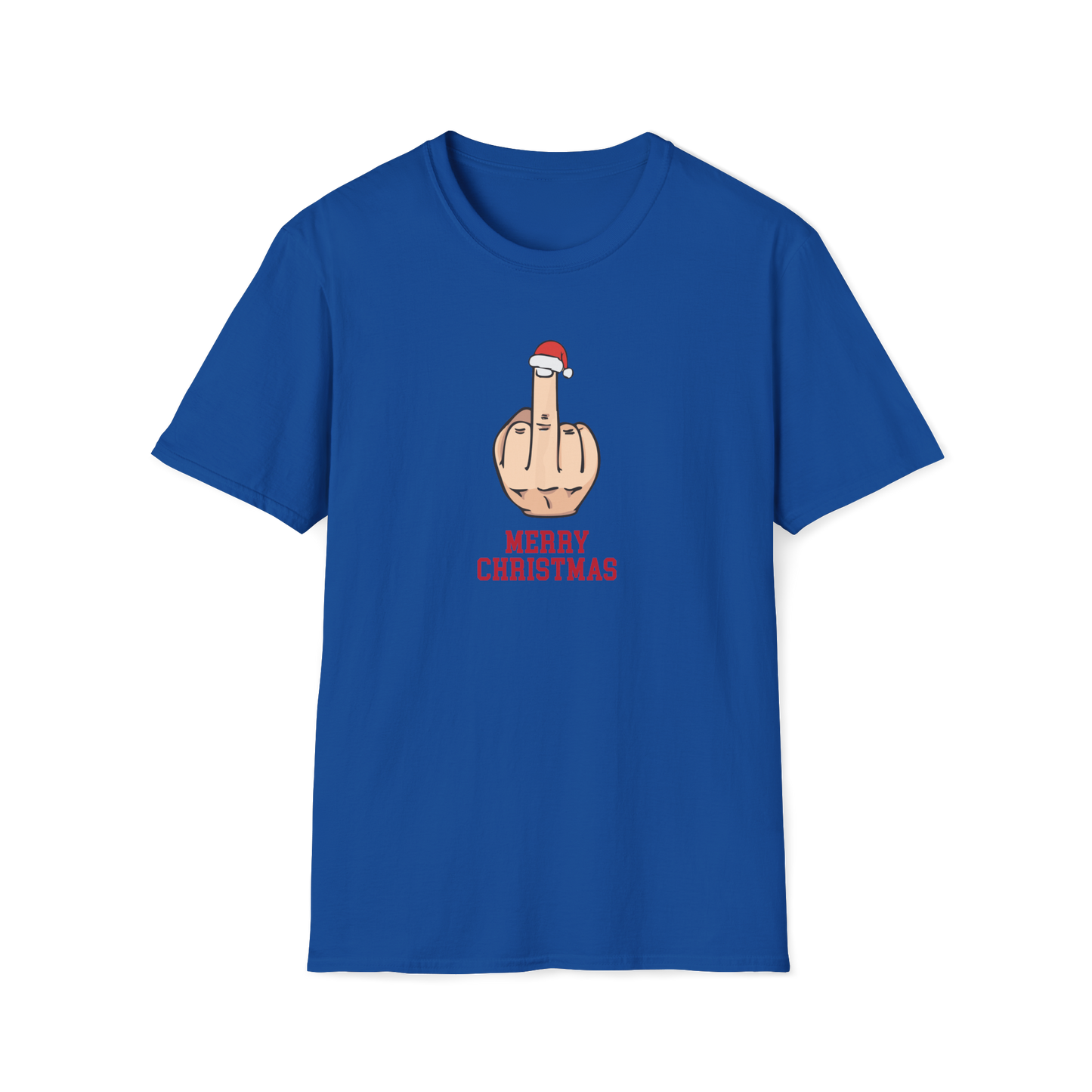Prémiové Bavlněné Unisex Triko "Rude Merry Christmas"