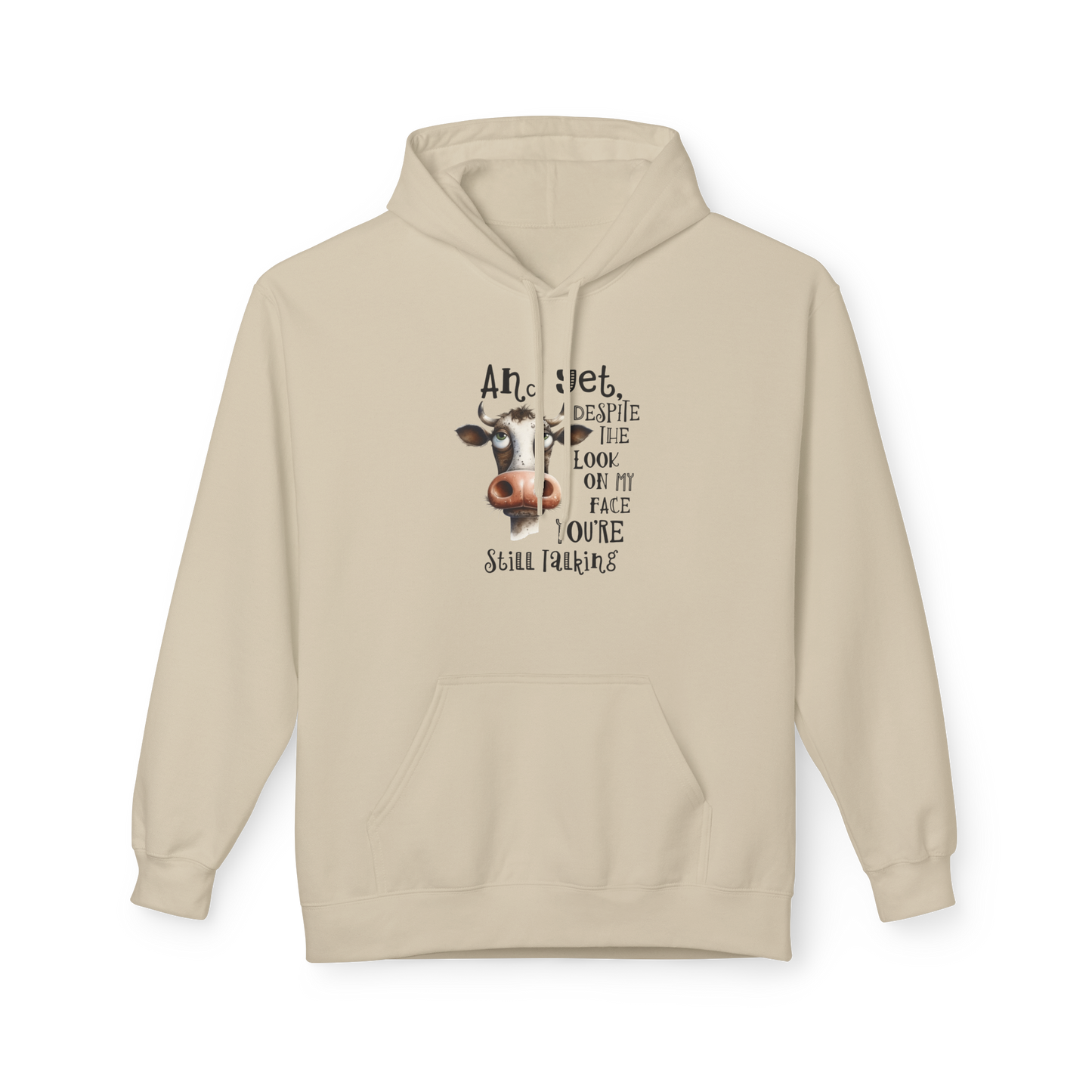 Bavlněná Unisex Mikina "Sarcasm Cow"