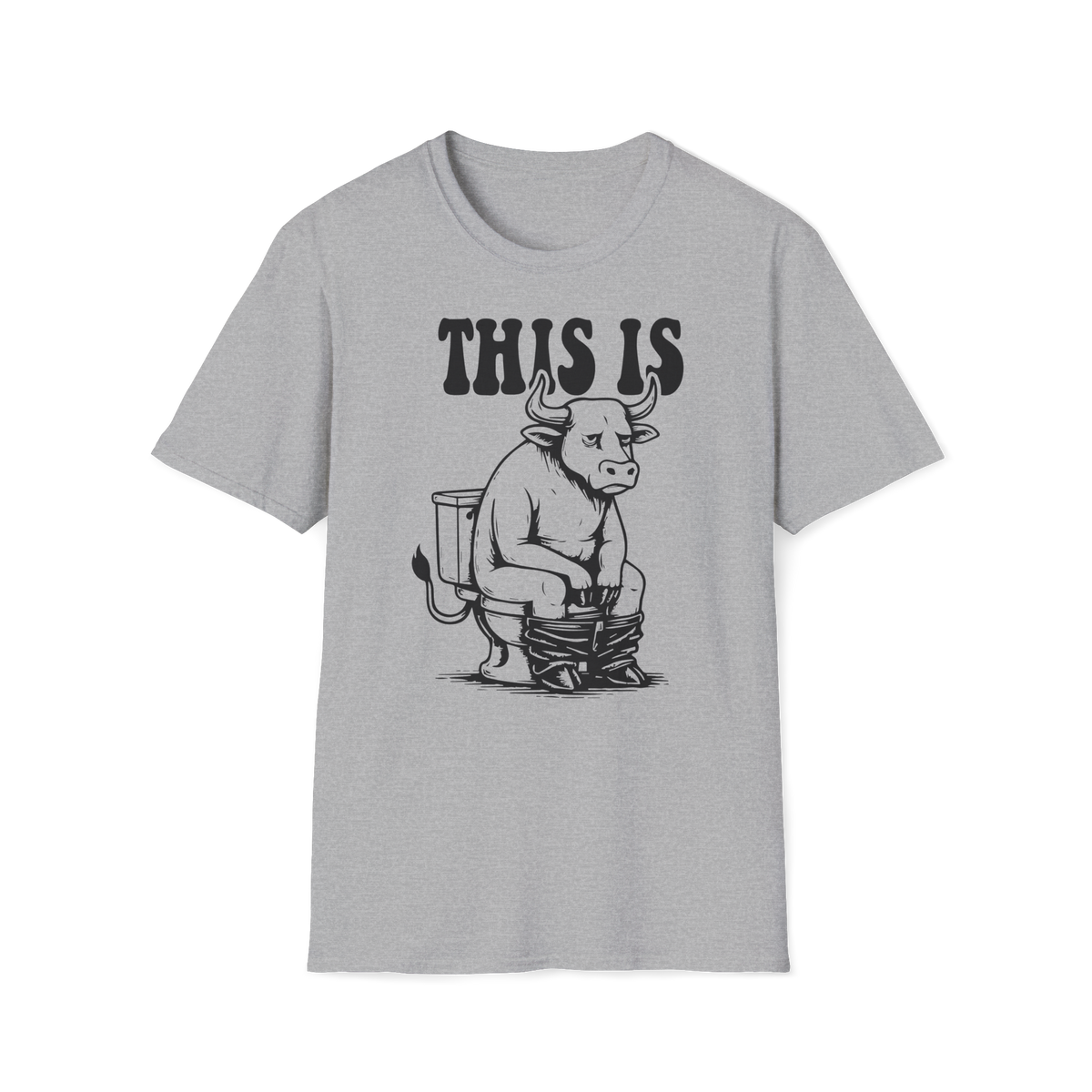 Prémiové Bavlněné Unisex Triko "This is Cow"