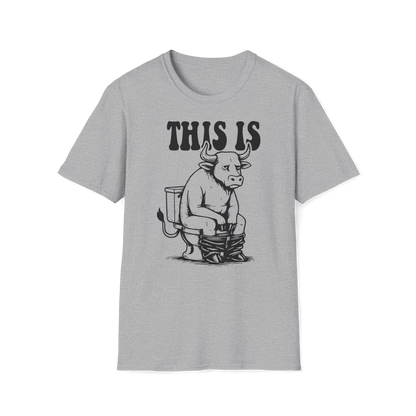 Prémiové Bavlněné Unisex Triko "This is Cow"