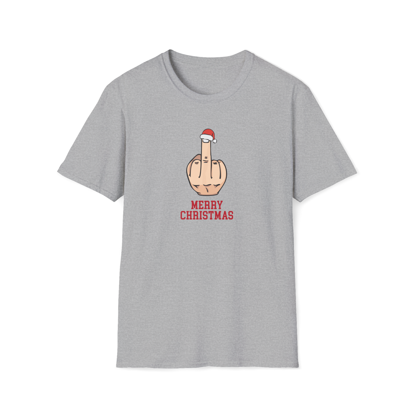 Prémiové Bavlněné Unisex Triko "Rude Merry Christmas"