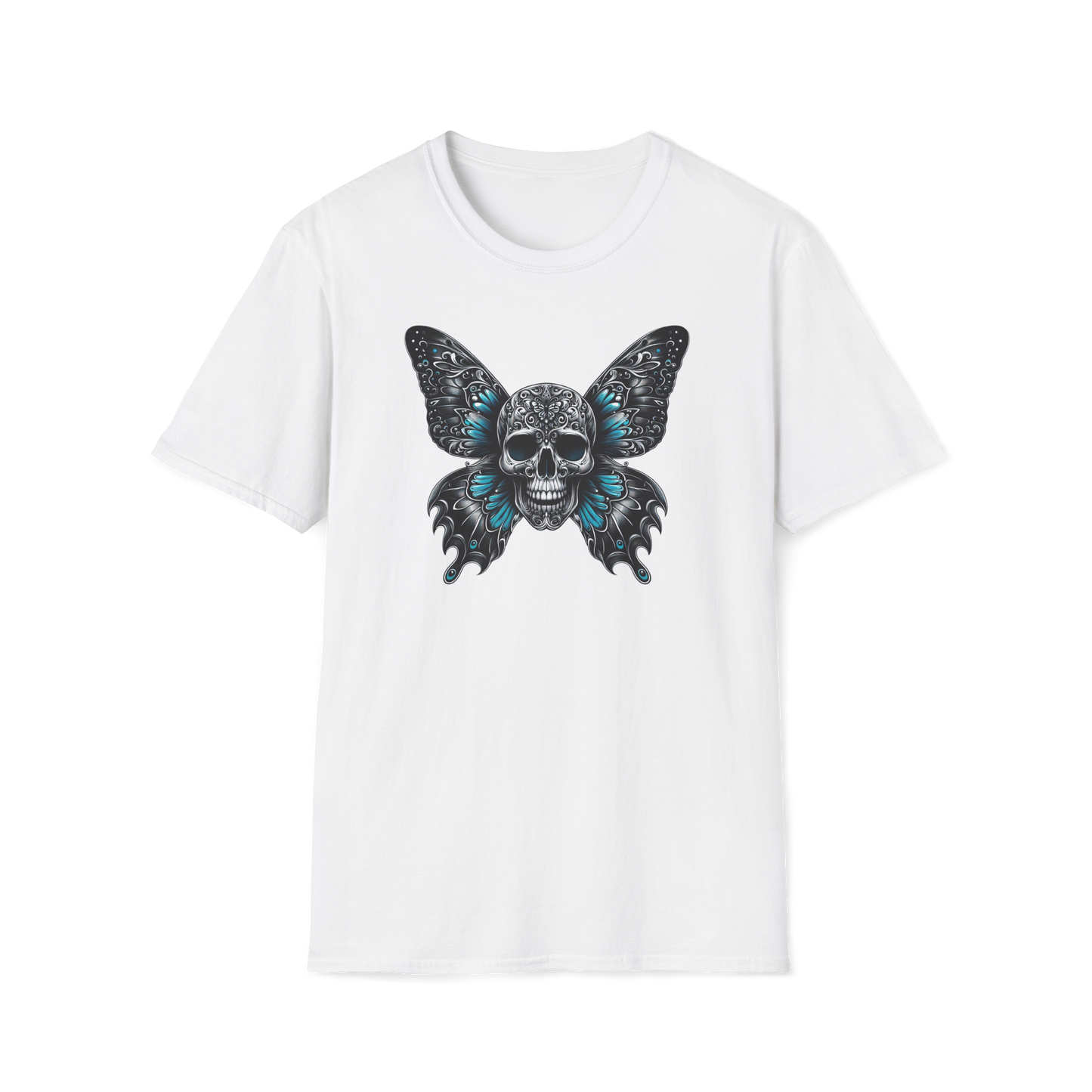 Prémiové Bavlněné Unisex Triko "Butterfly Skull"
