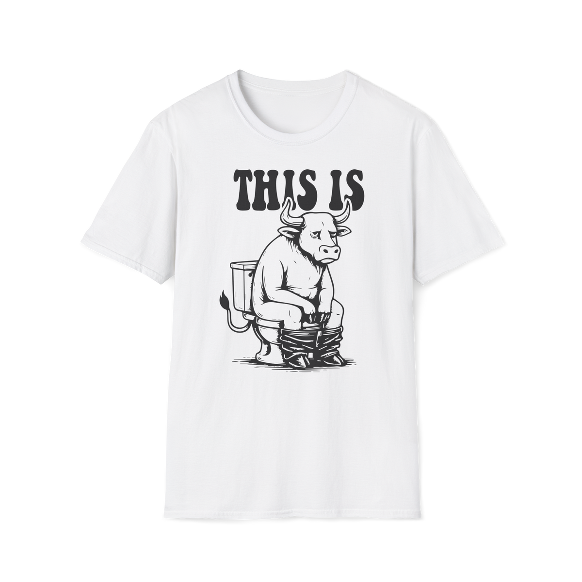 Prémiové Bavlněné Unisex Triko "This is Cow"