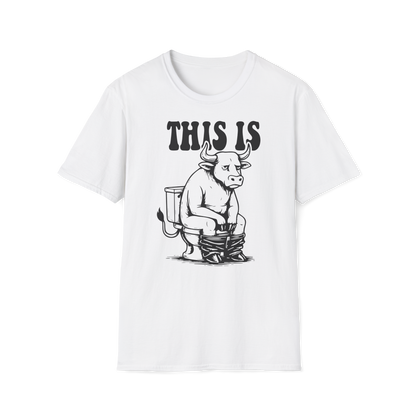 Prémiové Bavlněné Unisex Triko "This is Cow"