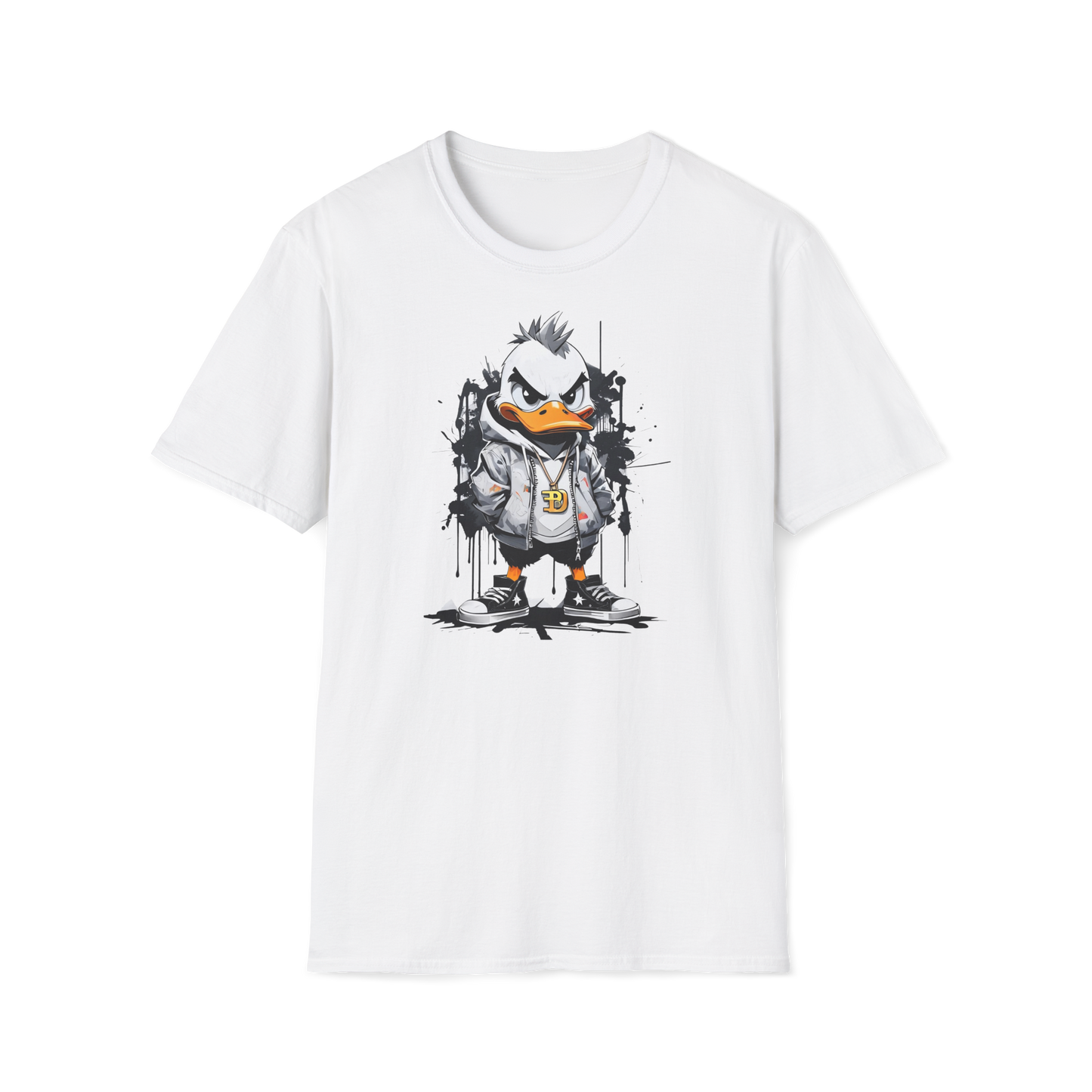 Prémiové Bavlněné Unisex Triko "Edgy Duck"