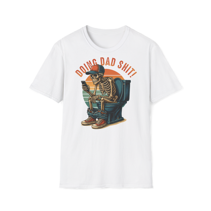 Prémiové Bavlněné Unisex Triko "Skeleton Dad"