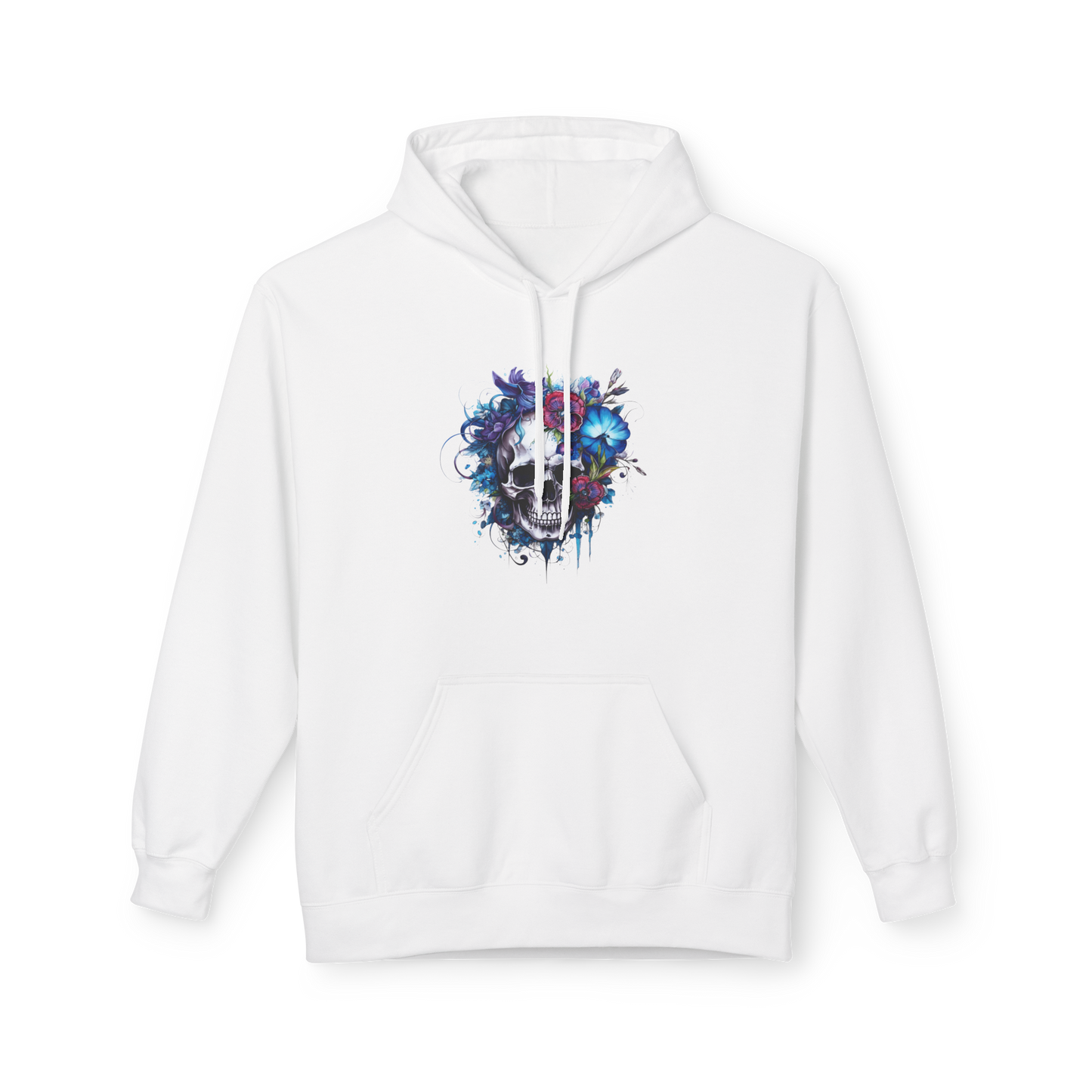 Bavlněná Unisex Mikina "Floral Skull Graphic"