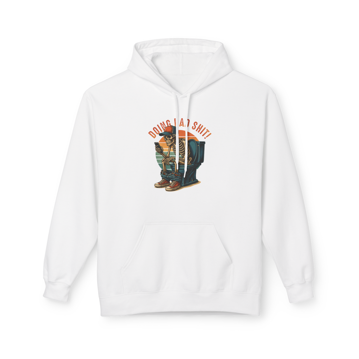 Bavlněná Unisex Mikina "Skeleton Dad Graphic"