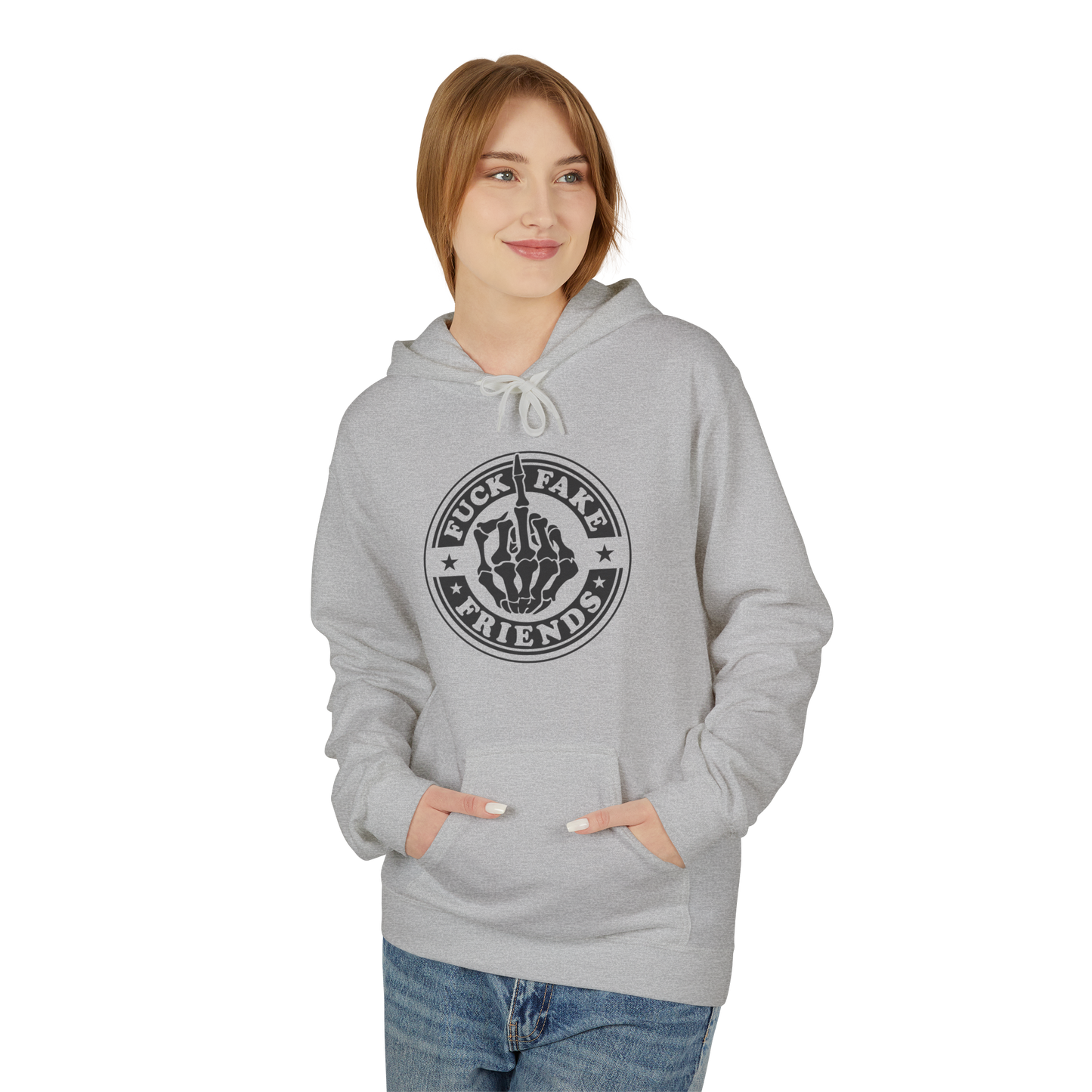 Bavlněná Unisex Mikina "Fuck Fake Friends"