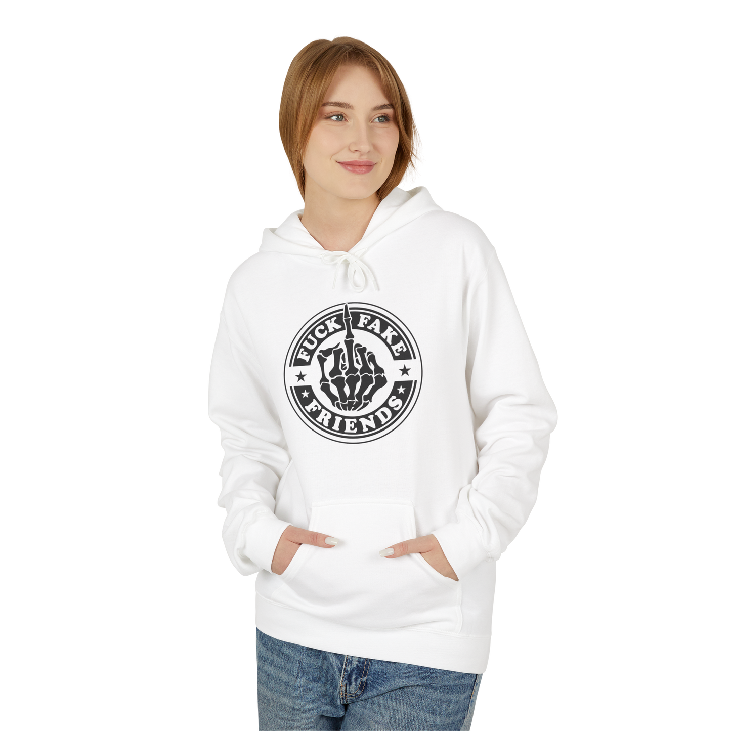 Bavlněná Unisex Mikina "Fuck Fake Friends"