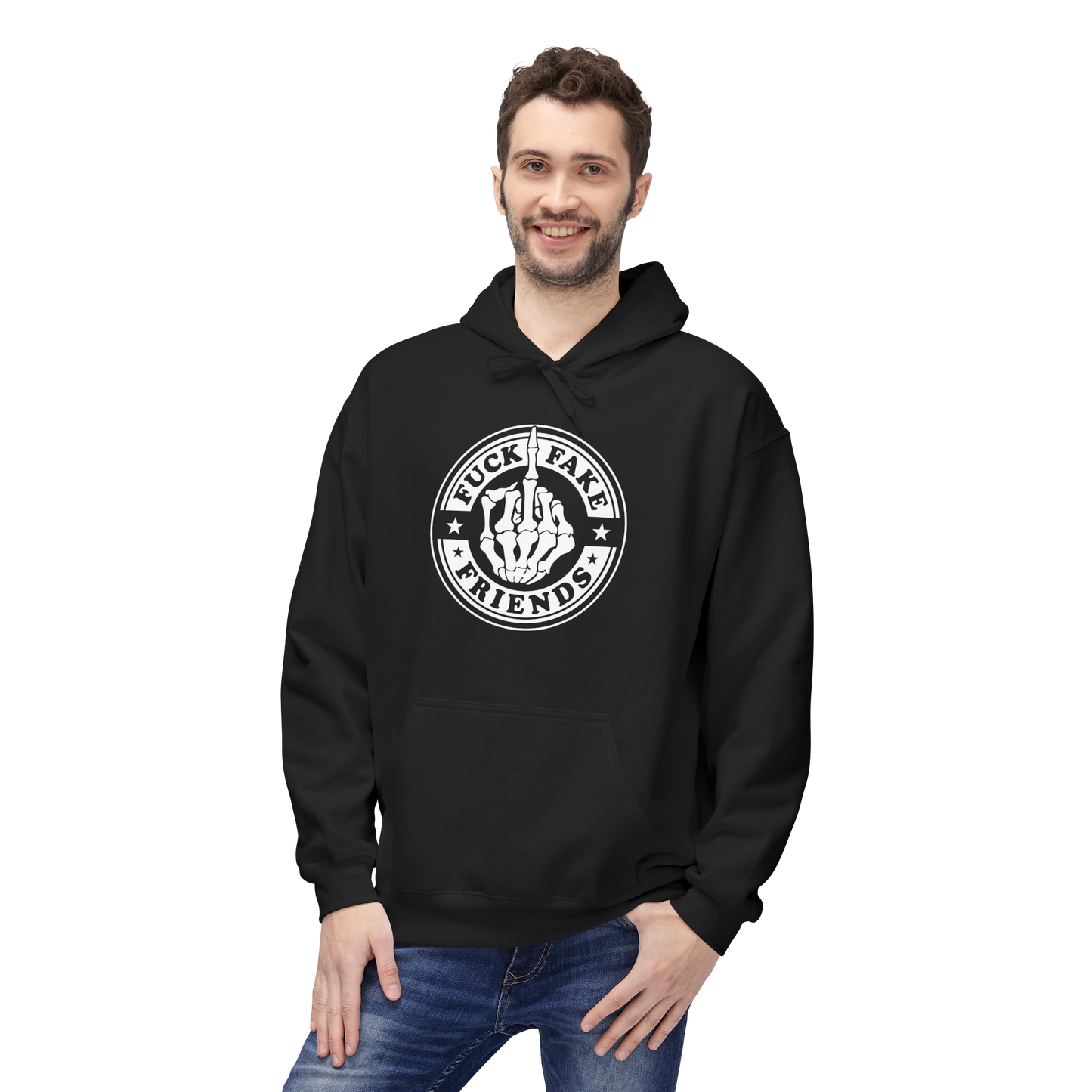Bavlněná Unisex Mikina "Fuck Fake Friends"