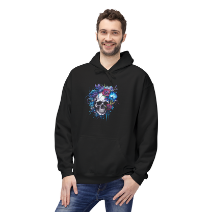 Bavlněná Unisex Mikina "Floral Skull Graphic"