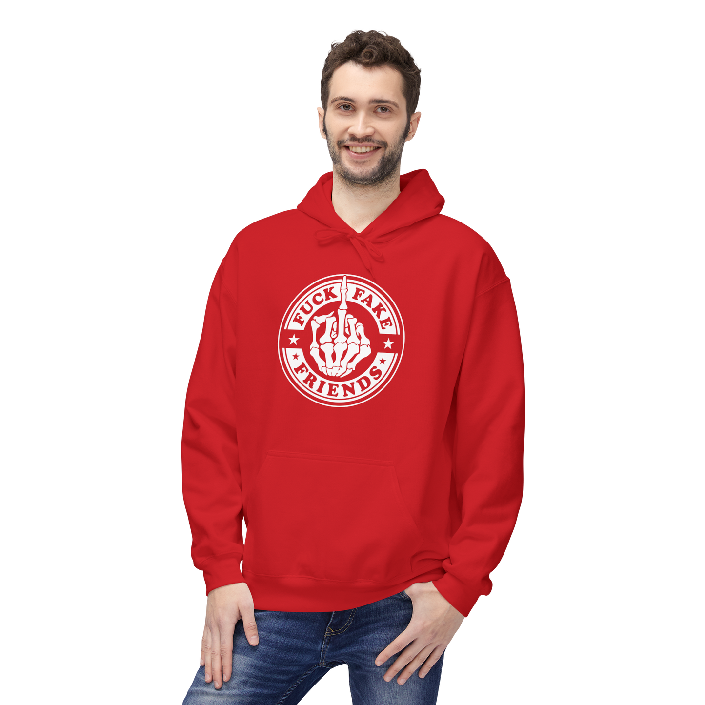 Bavlněná Unisex Mikina "Fuck Fake Friends"