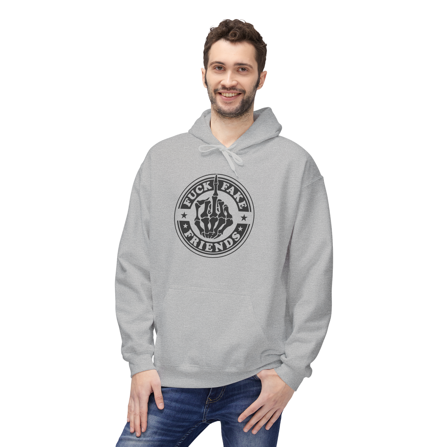 Bavlněná Unisex Mikina "Fuck Fake Friends"