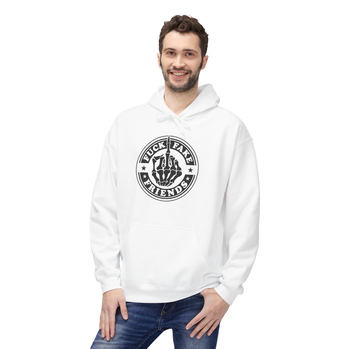 Bavlněná Unisex Mikina "Fuck Fake Friends"